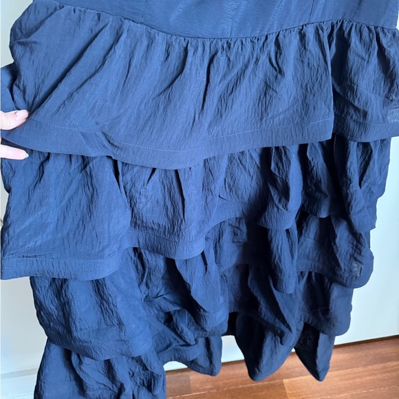 City Chic Tiered Navy Dress Size 22 - Picture 6 of 10